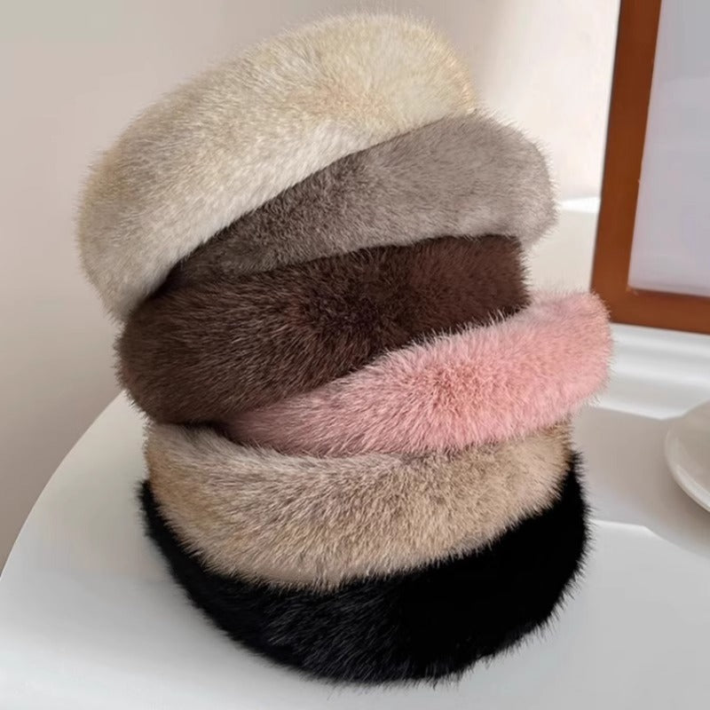 Maillard Fluffy bande de cheveux de haute qualité coiffure visage lavage fixateur cheveux large-brimmed haute Skul
