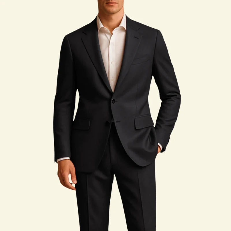 Veste de soirée Slim-fit de couleur unie