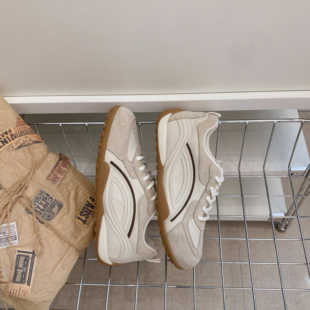 5cm Taille intérieure Augmenter Papa Chaussures Femmes Cuir véritable Chaussures d'été Vendre Allemand Tr