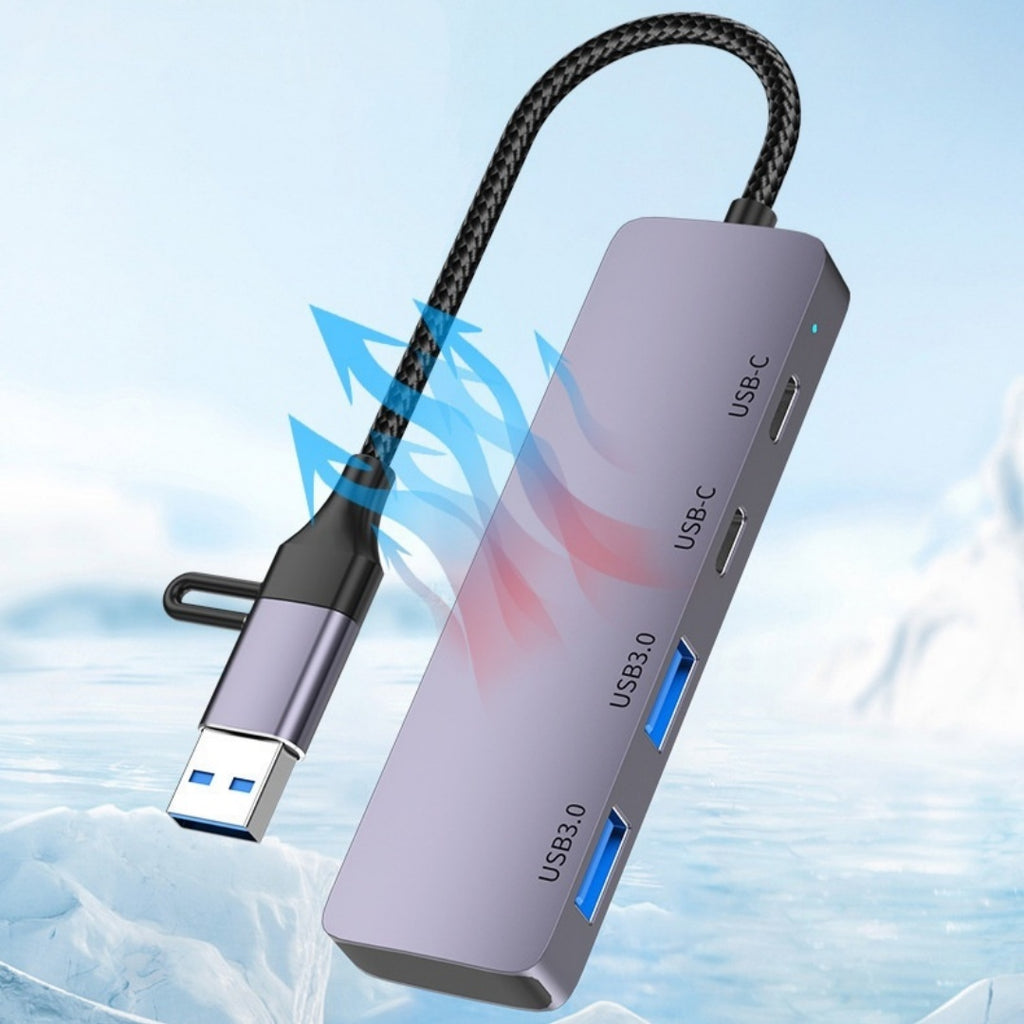 Portable à usage domestique Hub USB 3.0 double fonction