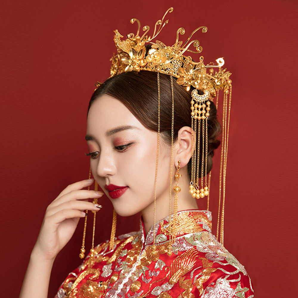 Headdress Mariage Il Vêtements Accessoires Cheveux Antique Hair Couronne Or