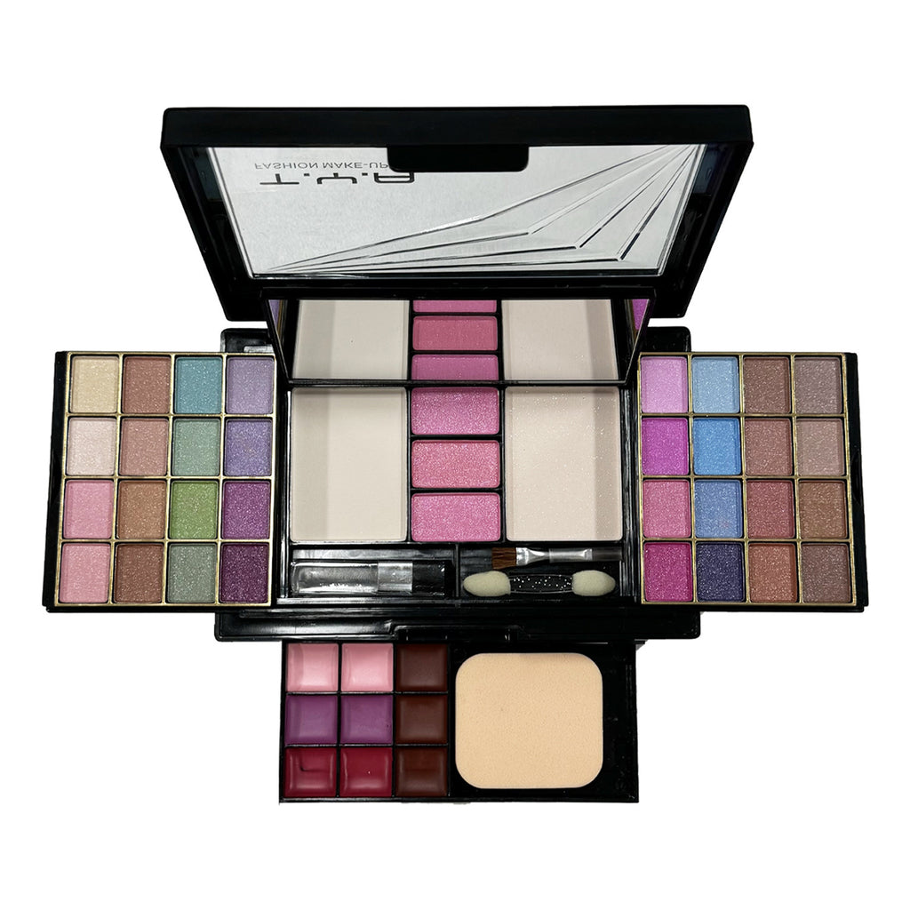 A Tianya Cosmetics 46 couleurs jeu de paupières perles avec puff