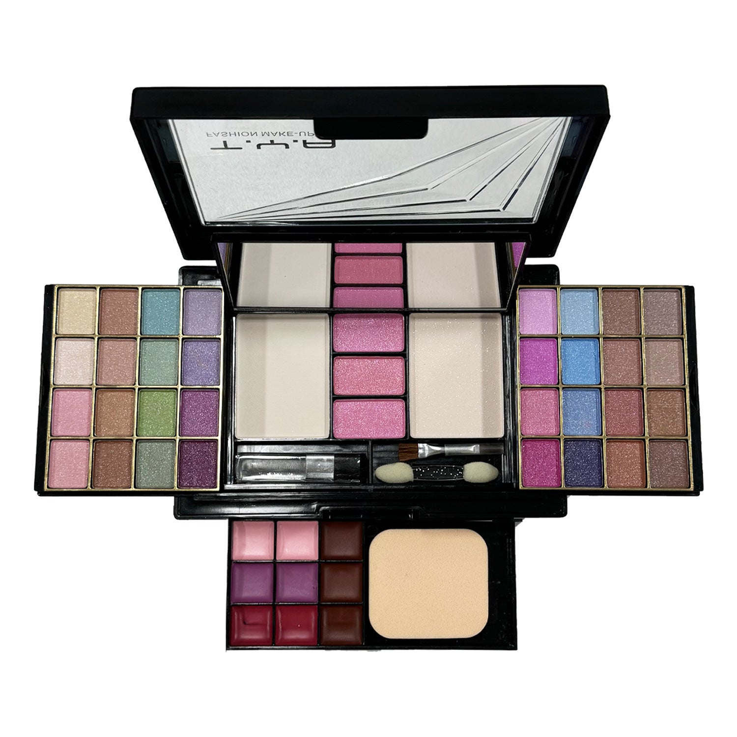 A Tianya Cosmetics 46 couleurs jeu de paupières perles avec puff