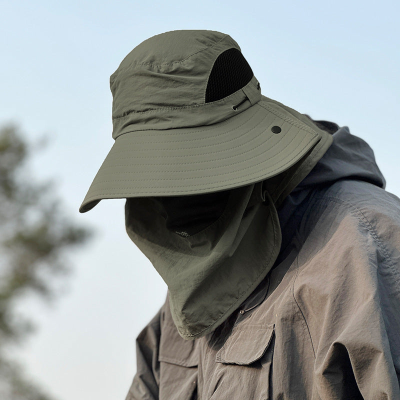 Cap de pêche extérieure Protection Chapeau Bucket Protection UV Chapeau Sun