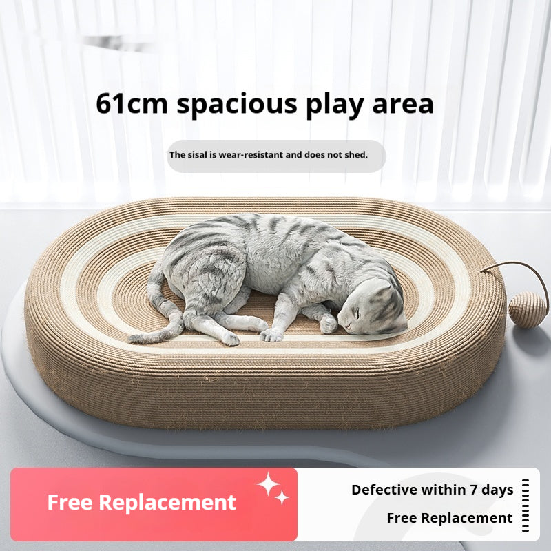 Sisal Cat Scratcher Non Shedding Lit de chat durable Sisal