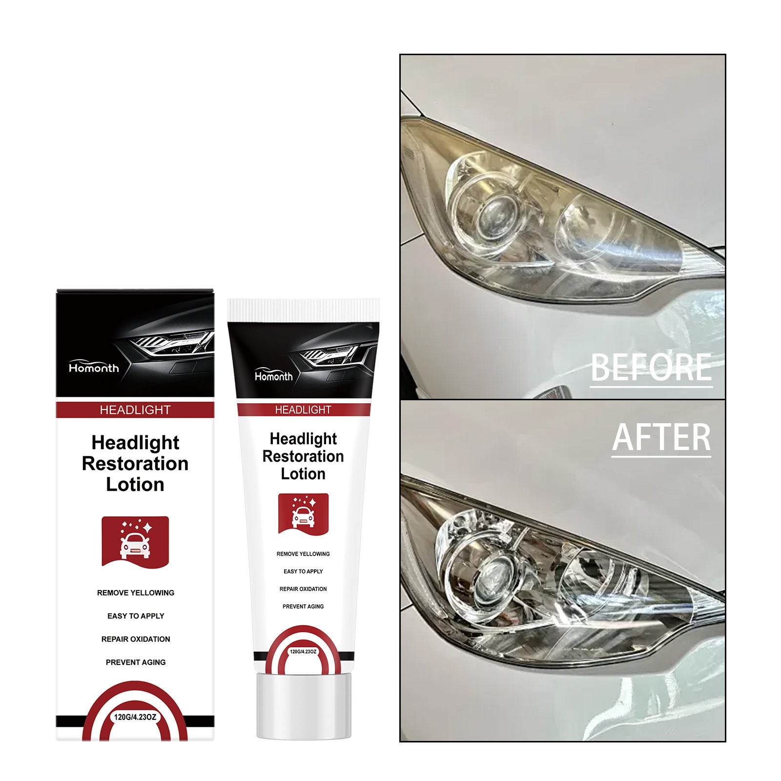 Produit d'entretien des phares HOMONTH pour les phares de voiture
