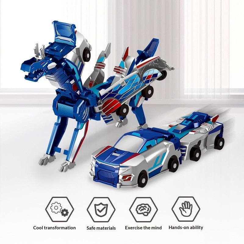 Treasure Car-Divine Toy Car Crash-and-Combine Transformer Robot Jouet Enfants