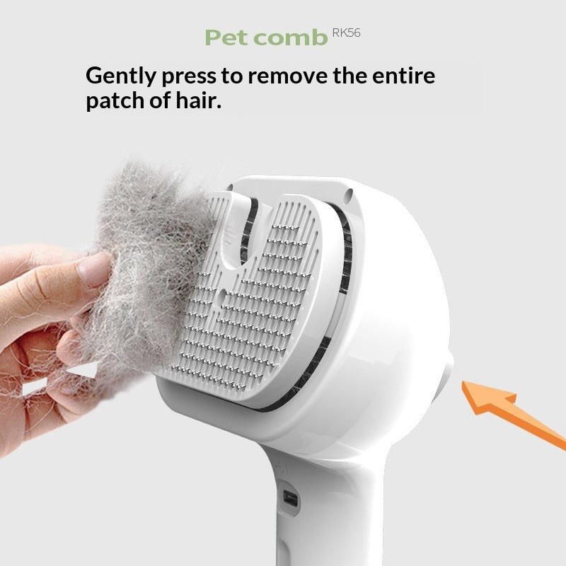 Peigne pulvérisateur pour animaux de compagnie Pin Brosse Peigne pour chat pour enlever la fourrure et les noeuds démêlants
