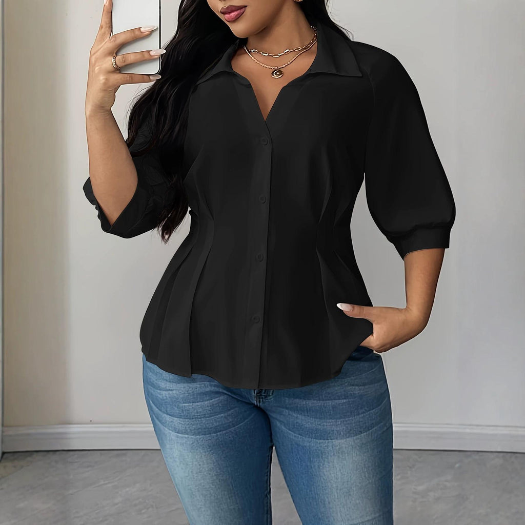 Plus-taille femmes Blouse Springsummer Style