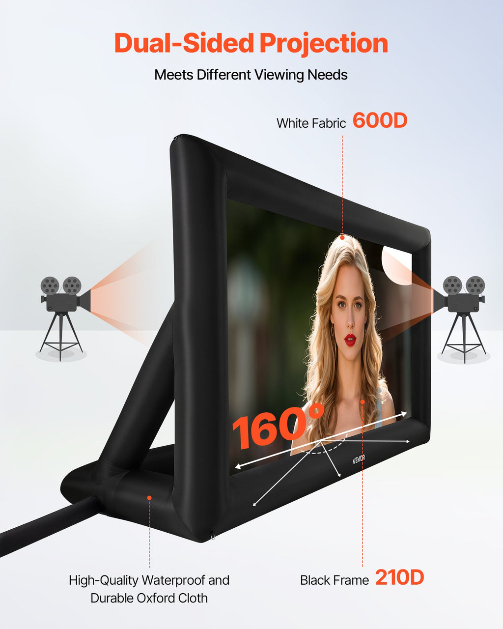 Écran de projecteur gonflable 20FT