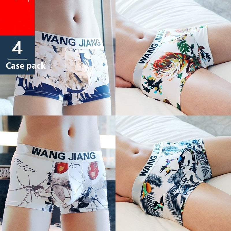 Sous-vêtements pour hommes Ice Silk Breathable Thin Boxers