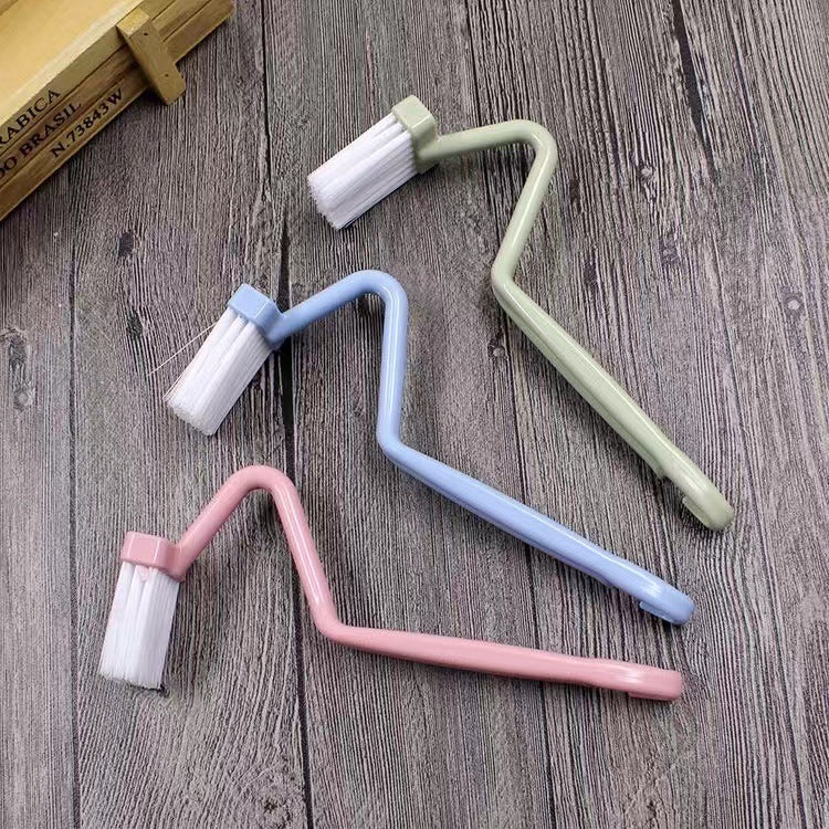 Toilette Courbée Brosse de nettoyage Gap outil Salle de bain Accessoire Long Poignée Wall Mounted Toilette S