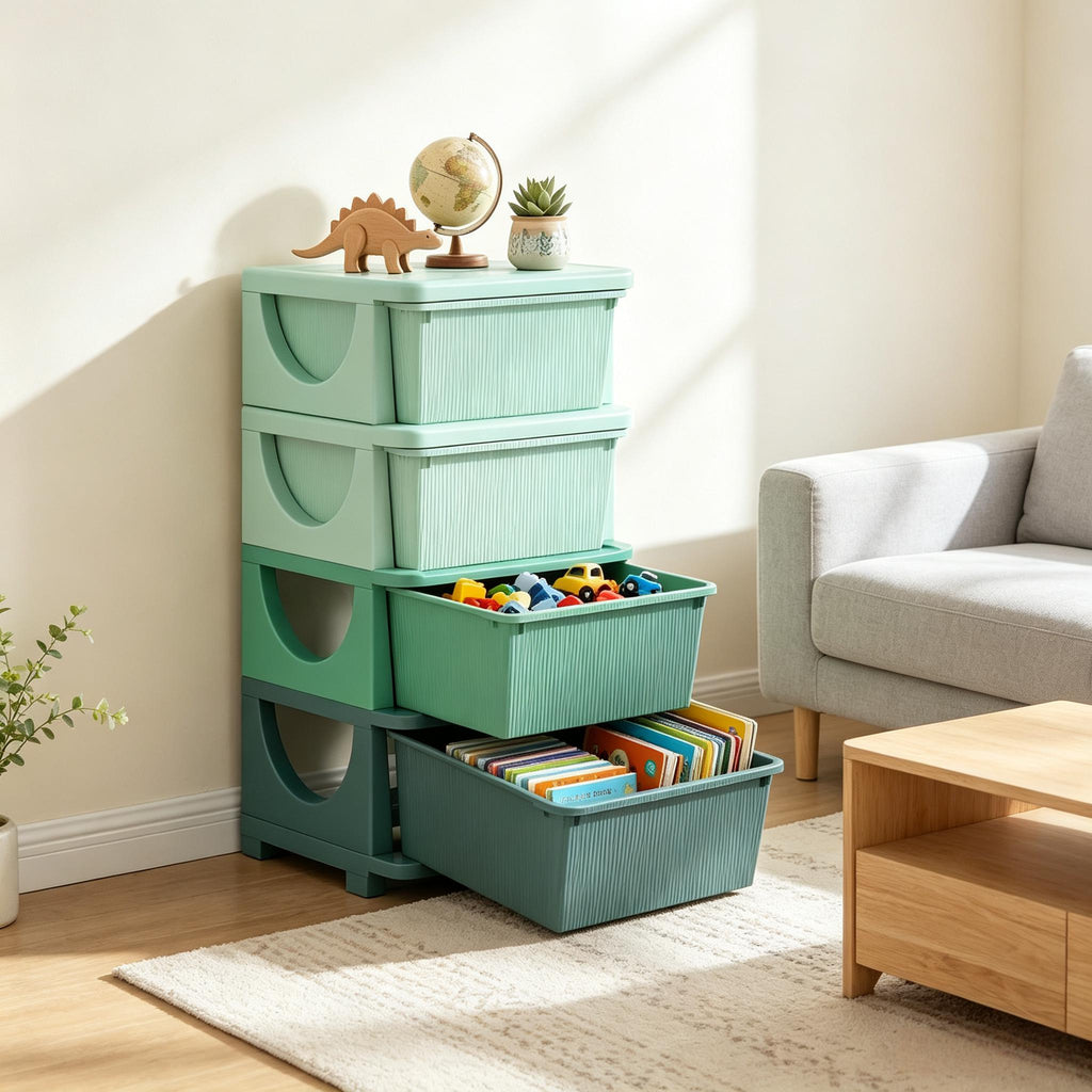 Tiroirs modernes de rangement de jouets