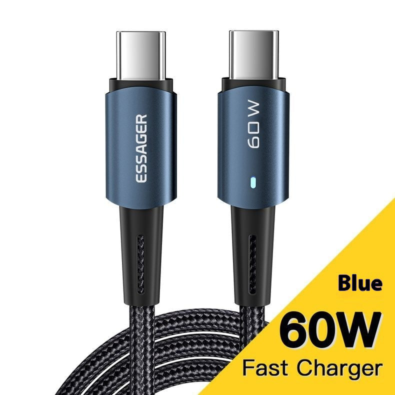 Câble de données à charge rapide PD100W pour téléphone portable Typec Chargement rapide