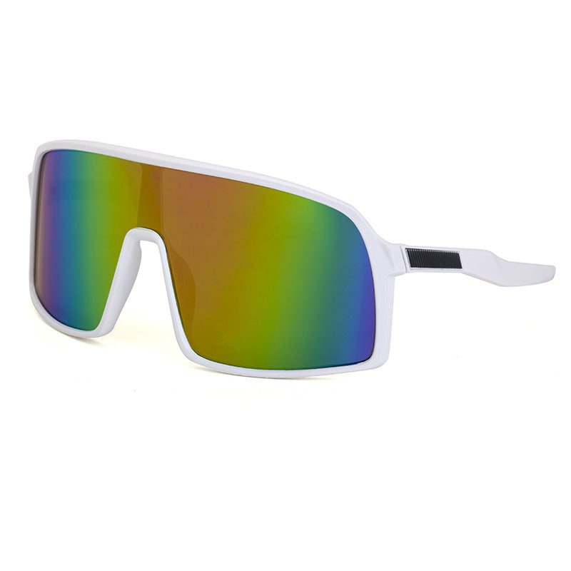 Cycling Windproof Bicycle Sunglasses Colored European And American Monopoint Women's Sunglasses