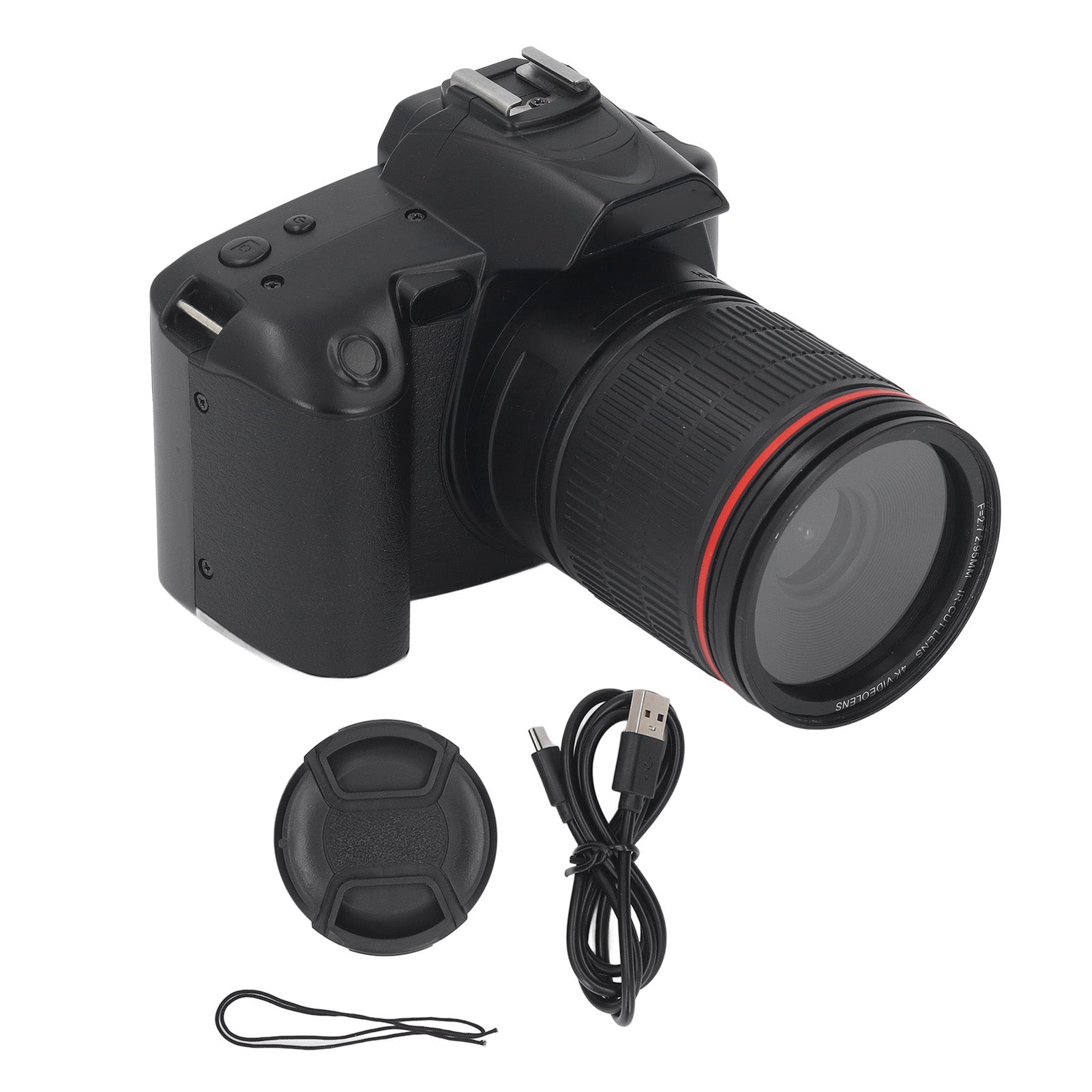 Caméra numérique écran IPS 3 pouces 4K 64MP 16x Zoom numérique vision nocturne sans fil double Camer