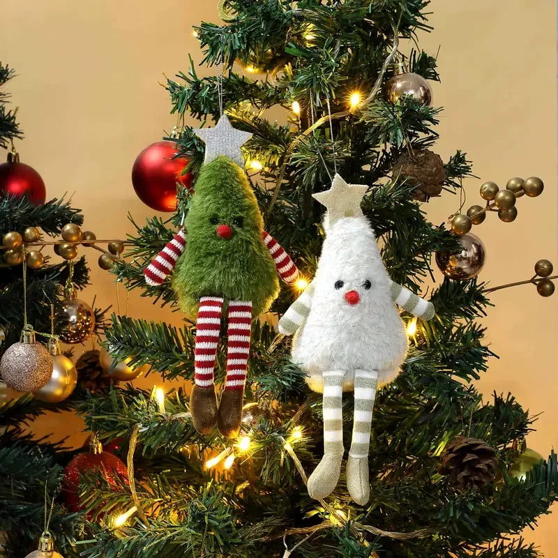 Set d'ornement d'arbre de Noël 2pcs avec cannes à sucre