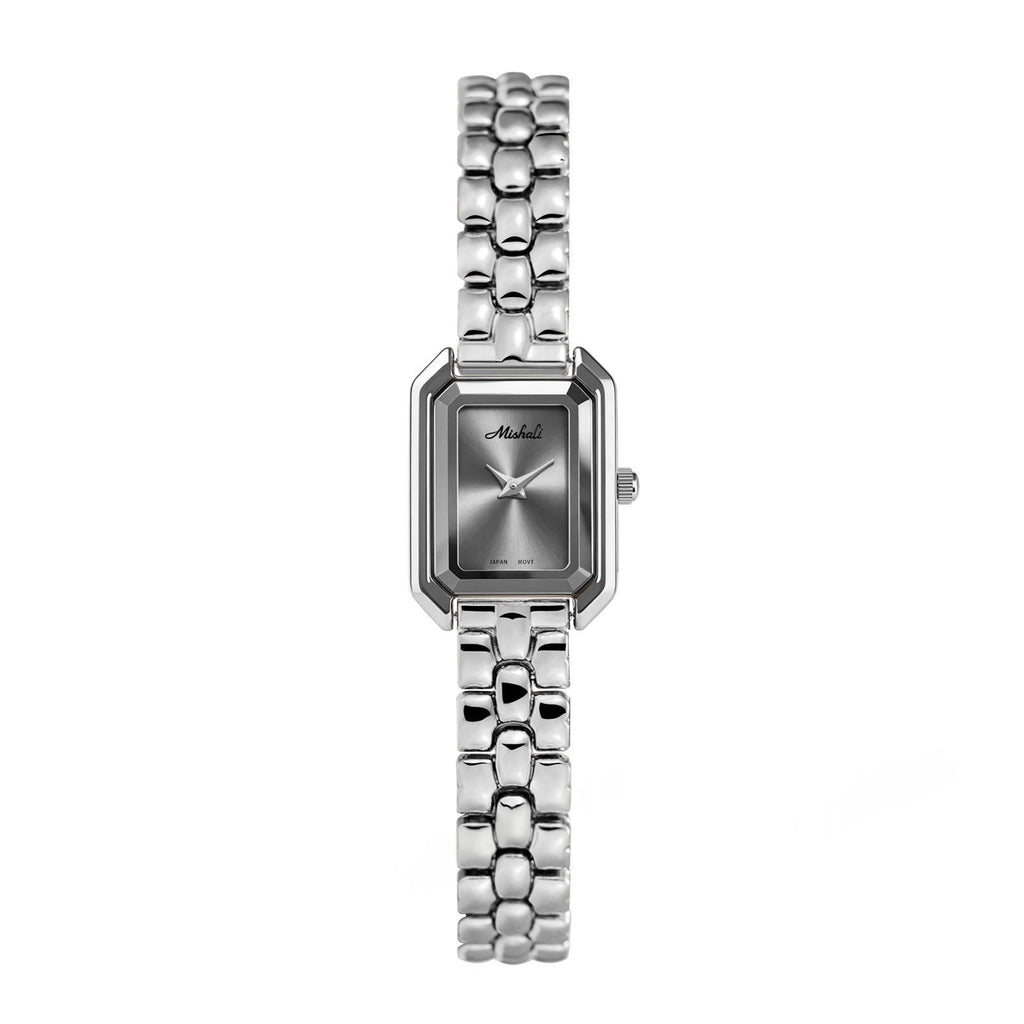 Montre carrée cnspirée avec une bande en acier