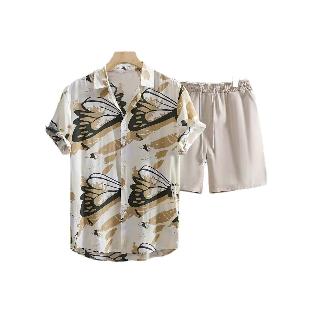 Chemise à manches courtes imprimées pour hommes