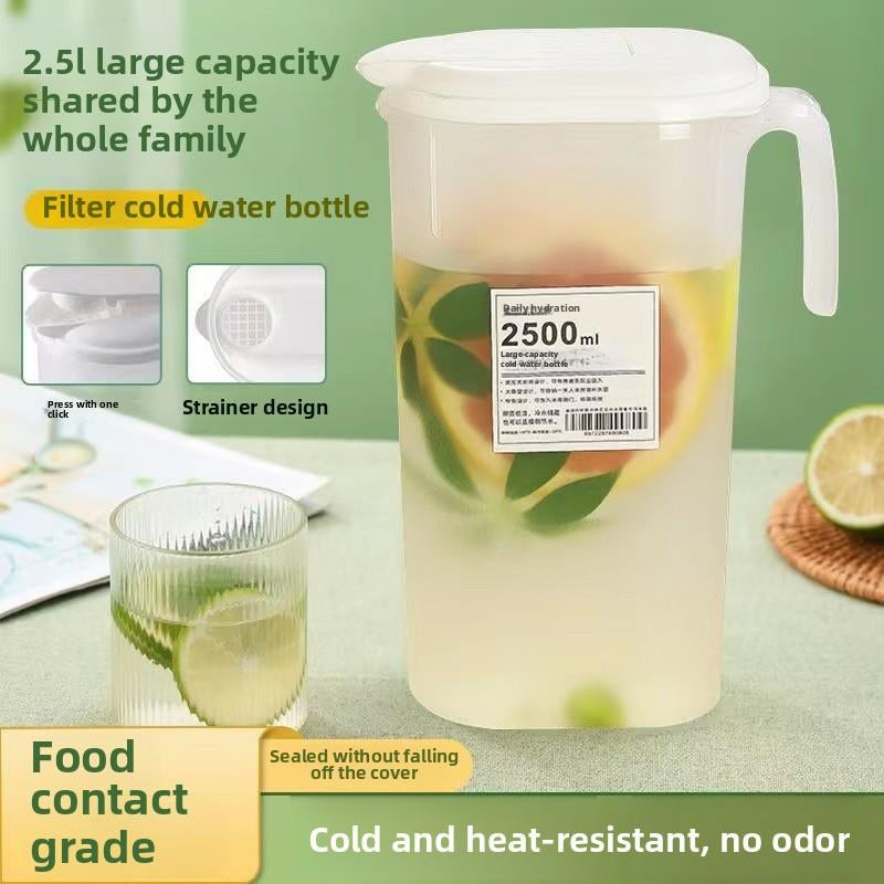 Bouteille d'eau froide domestique transparente-2500ML-1 pièce