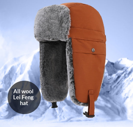 L'hiver des hommes à l'épreuve du vent protéger l'oreille en plein air Lei Feng Cap