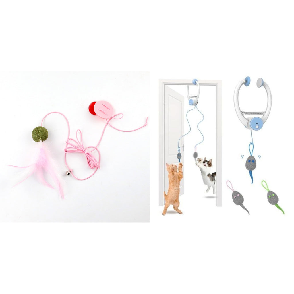 Couleur Beating Souris porte-porte électrique suspendu Automatic Interactive Toy