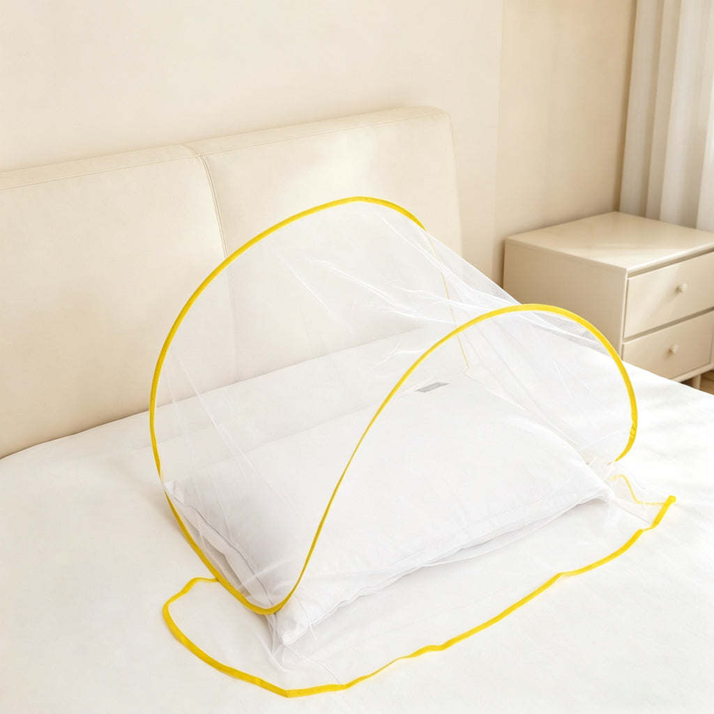 Tête Mosquito Net Portable Oreiller pliable Mosquito Tente Mesh Anti Mosquito Couverture de sommeil Fo