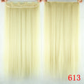 A five-clip faux hair wig piece