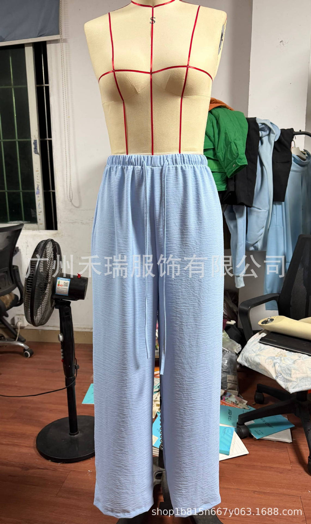 Pantalons à cordes larges et décontractés pour femmes amazoniennes européennes et américaines