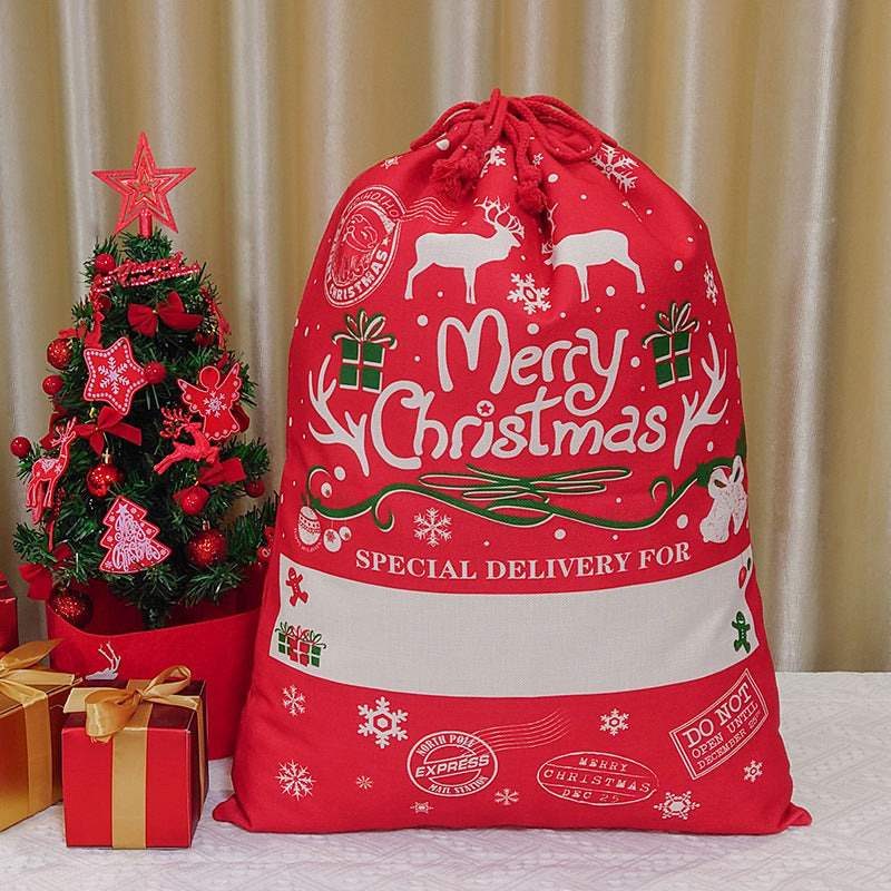 Sac en toile de Noël