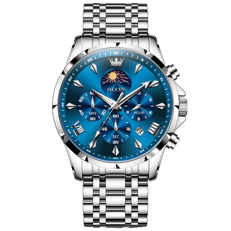 Montre Quartz masculine multifonctionnelle sport et loisirs