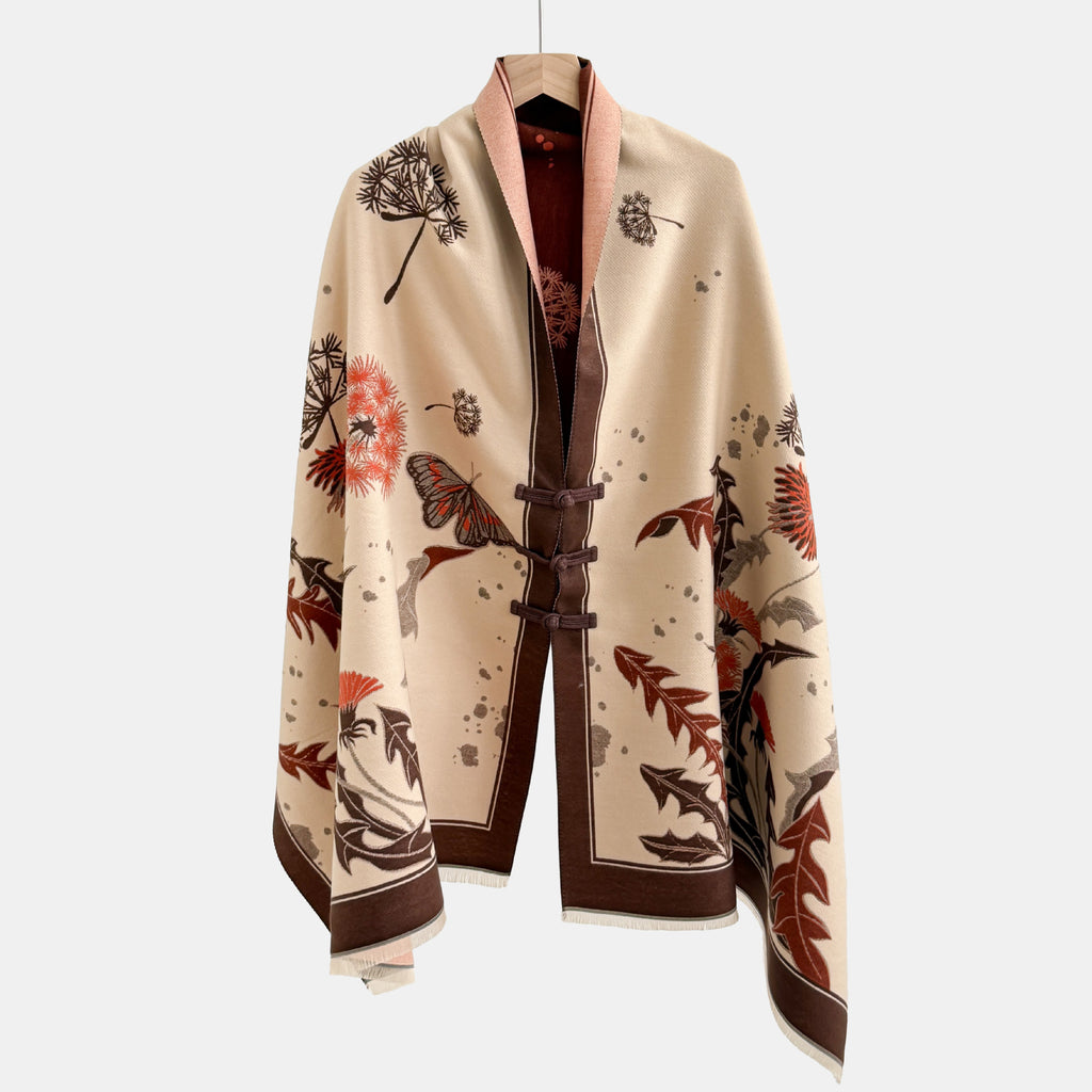 Vêtements de dessus de noeud vintage Jacquard Châl