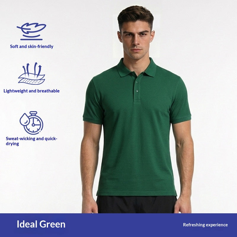T-shirt de sport homme d'été à manches courtes couleur solide