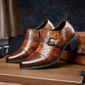 Chaussures Casual Fashionable Snakeskin Cuban Chaussures en cuir pour hommes