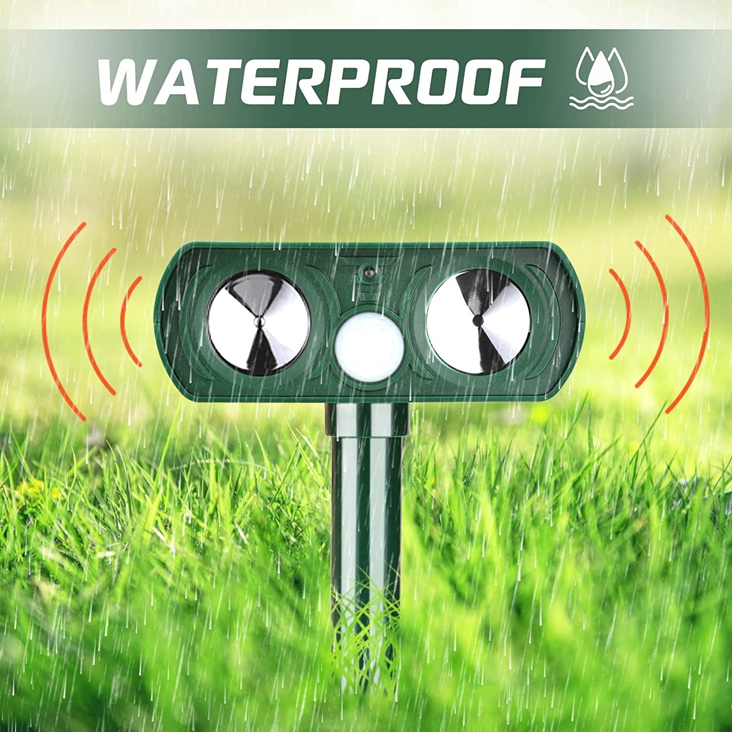 Électronique solaire chat chien Repeller Fox Pest Repeller Deterrent Repeller Garden UK