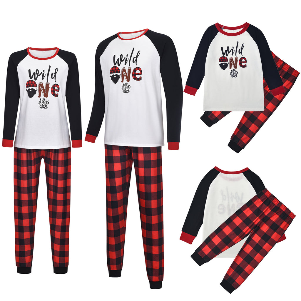 Cartoon Elk Imprimer Accueil Vêtements Pajamas Parent-enfant Porter