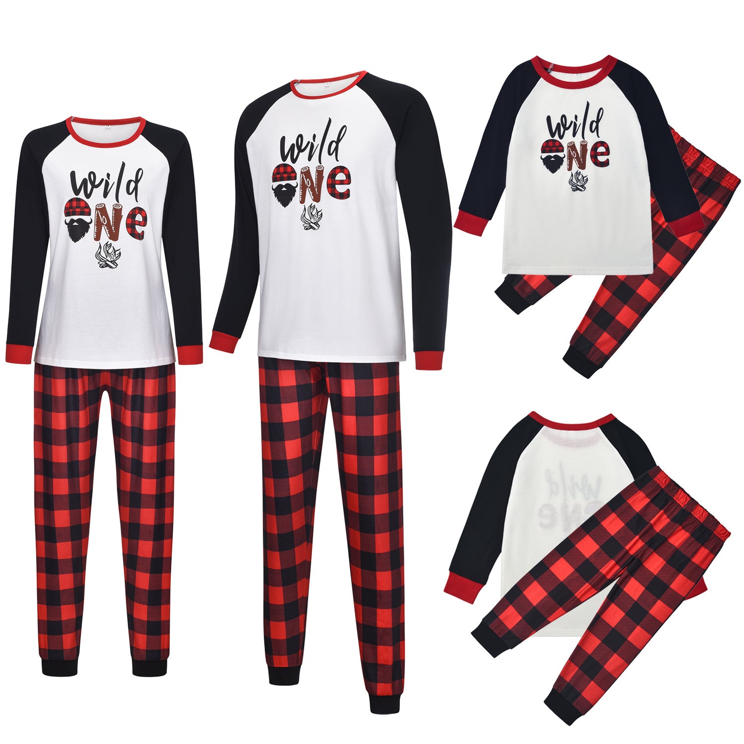 Cartoon Elk Imprimer Accueil Vêtements Pajamas Parent-enfant Porter