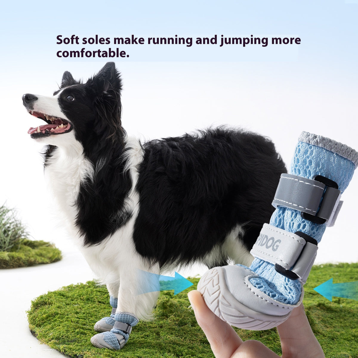 Chaussures pour chiens Pieds anti-calcaires respirants d'été
