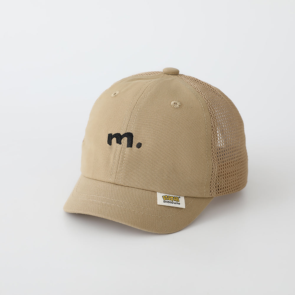 Garçon et fille bébé côté Mesh respirant lettre mignon brodé Casquette de baseball pour le printemps et