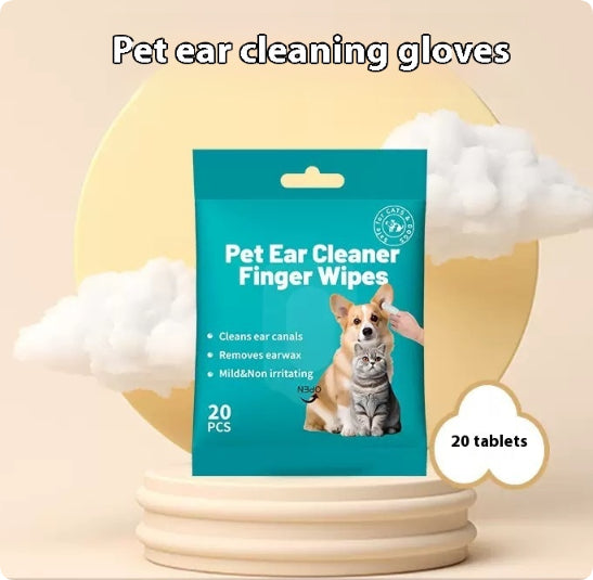 Chien de chat oreille dents nettoyage doigt Stall