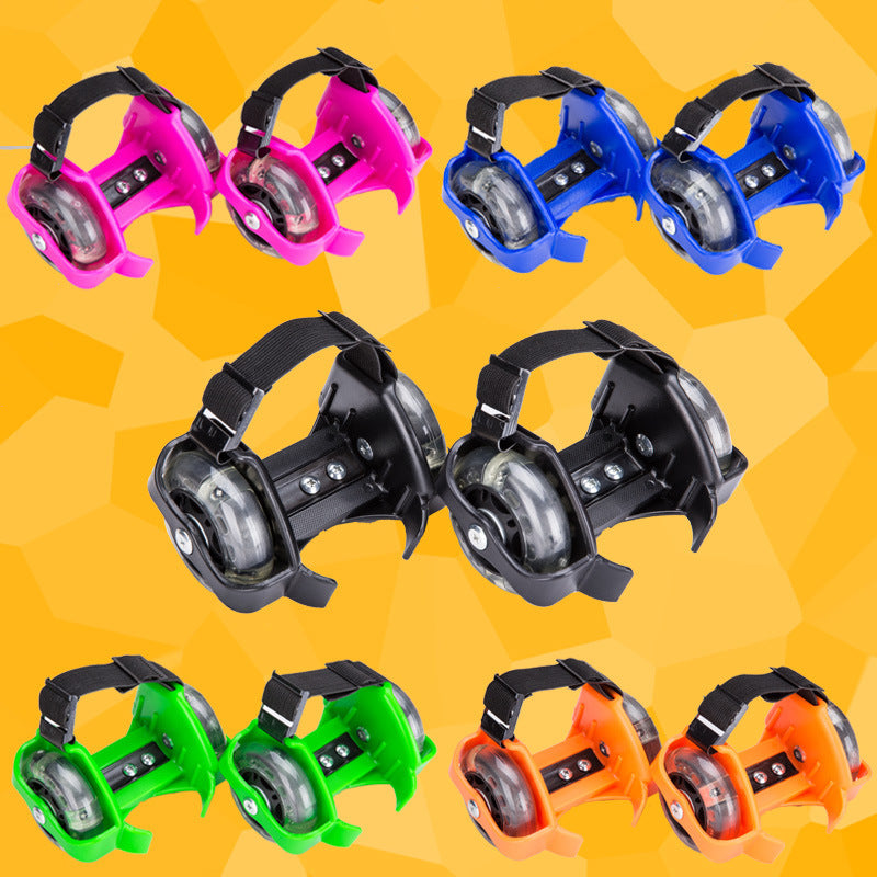 Patins à roulettes pour enfants Pvc de trois couleurs