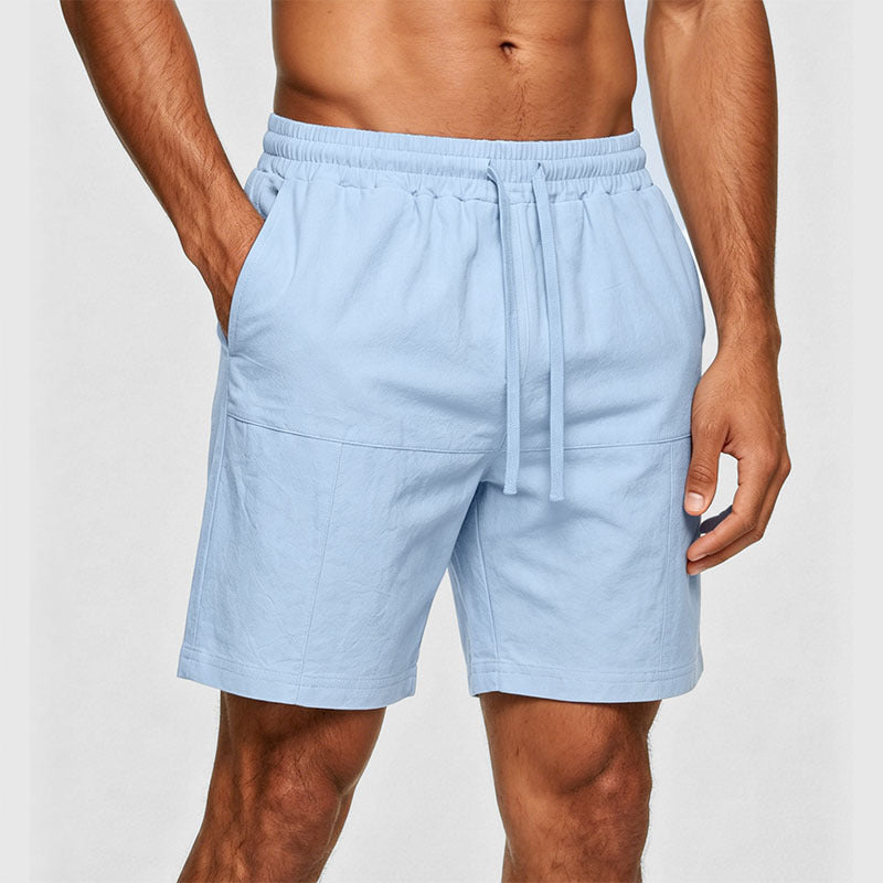 Short en lin d'été pour homme Européen et American Plus Tailles Short casual pour homme