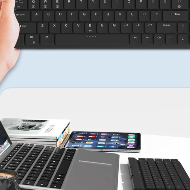 RK925 Bluetooth Clavier mécanique Basse Axis Ordinateur Tablette de téléphone cellulaire Universal Clavier