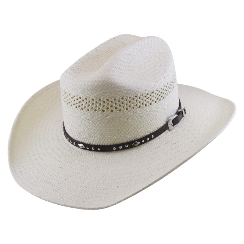 Chapeau Cowboy Cap Knights Chapeau Cowboy à cinq points en paille