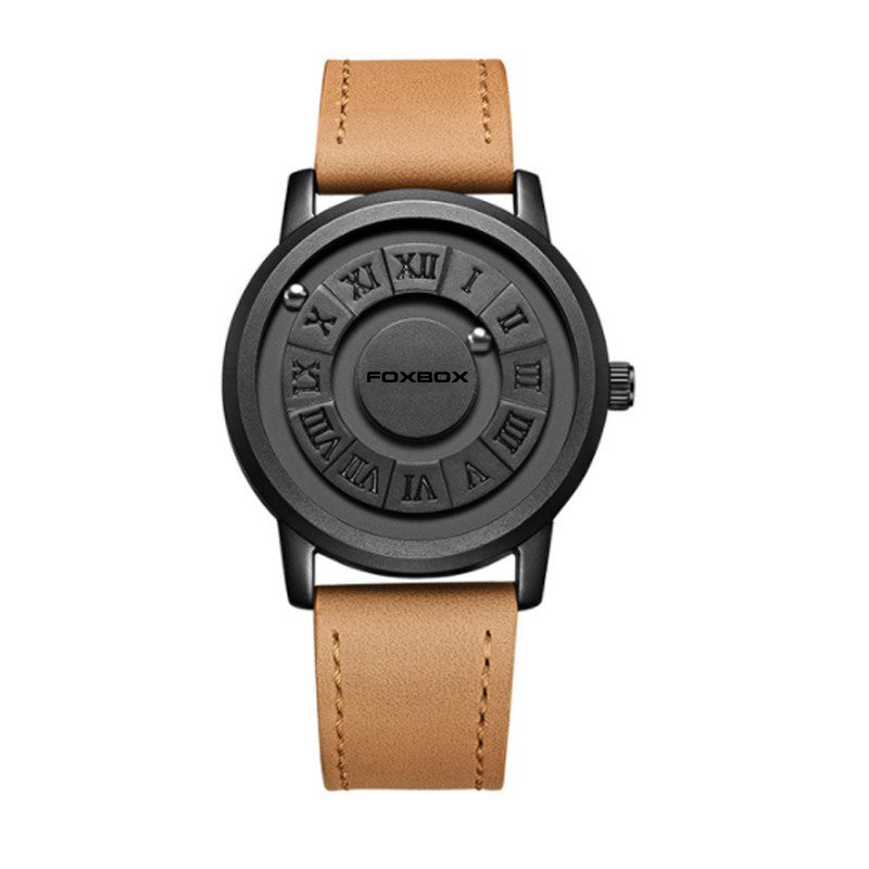 Montre de suspension magnétique pour hommes Montre de quartz créative