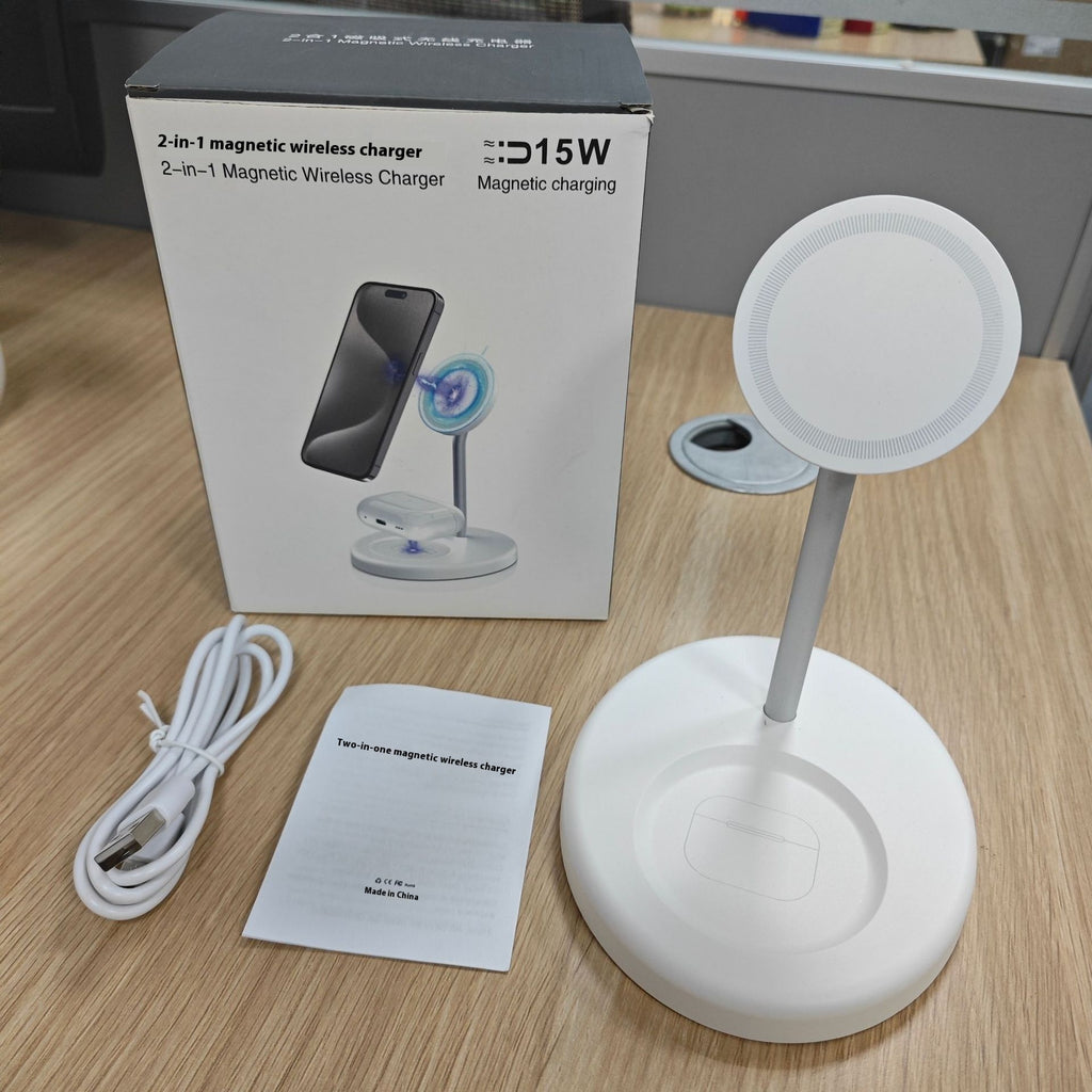 Chargeur sans fil vertical 30W charge rapide avec trou de refroidissement pas chaud