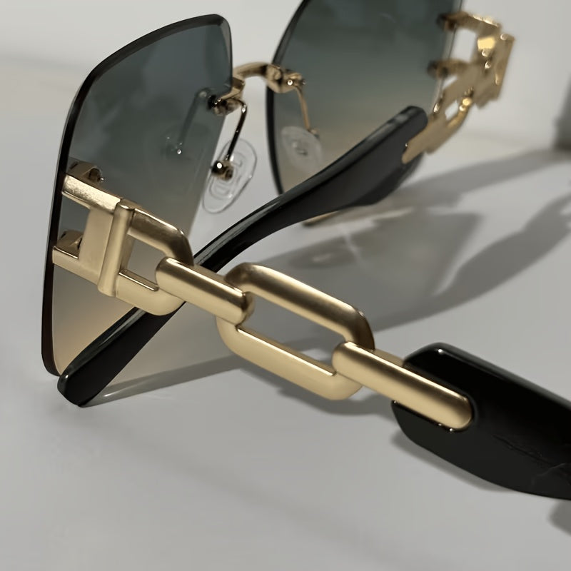 Lunettes de soleil carrées 2 paquets sans vis pour femmes