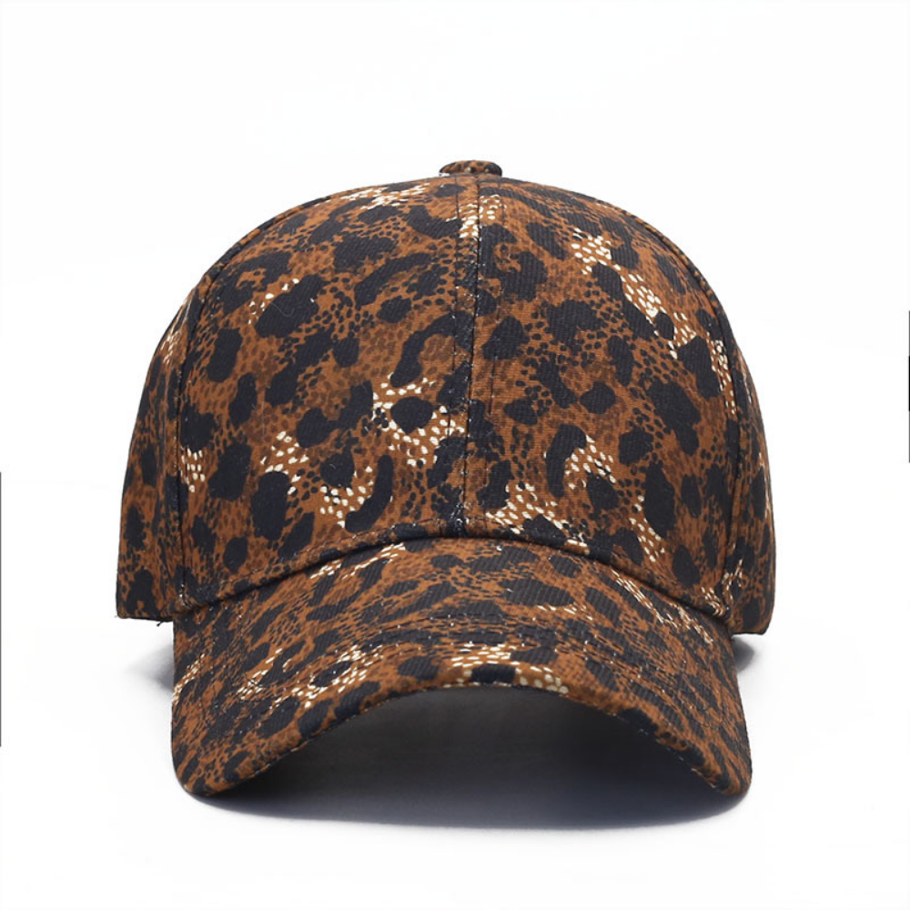 Tableau lumineux à taches léopard réglable Trend-forward Curved-brim Baseball Cap Su