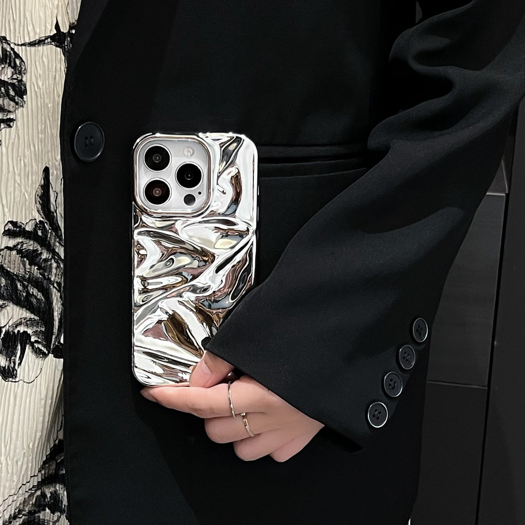 Étui de téléphone à plissé en trois dimensions