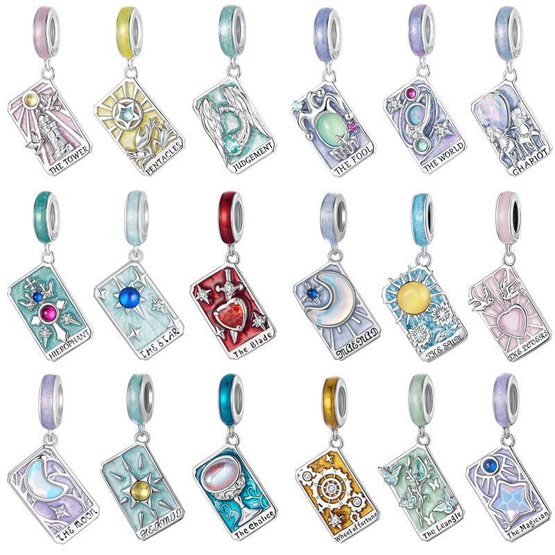 Carte de Tarot de style rétro Accessoires pendentif bricolage